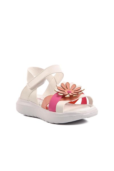 AYAKMOD Sandale pentru fete alb-fucsia-roz