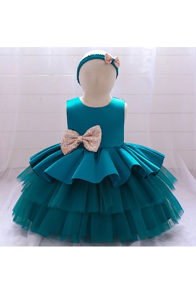 Mark & Mia Mark & Mia Tiered Bow Detailing Party Dress - Green