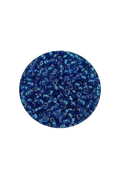 STUMBANNG Bulk glass sand beads (11/0) 2 mm - 20 grams - transparent blue - bnc007