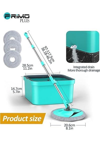Primo Plus A wonderful rotating mop and bucket set with a circular shape for easy cleaning