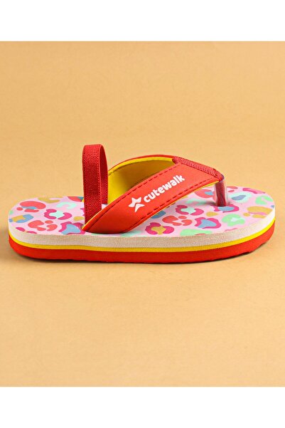 Cute Walk by Babyhug Cute Walk by Babyhug Slip On Flip Flops with Back Strap Closure - Red