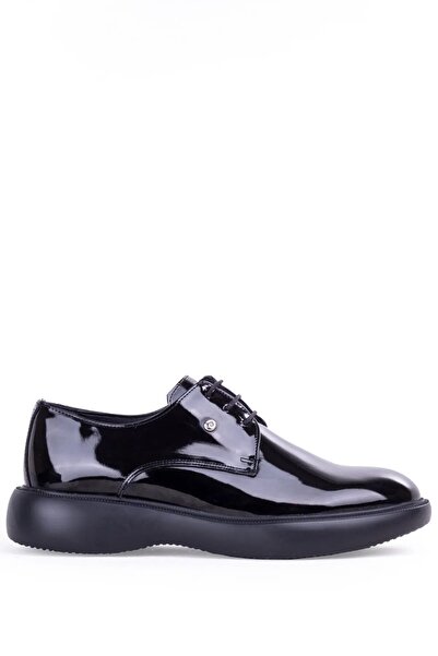 Pierre Cardin Stylish Patent Leather Quality Classic Men's Shoes Black