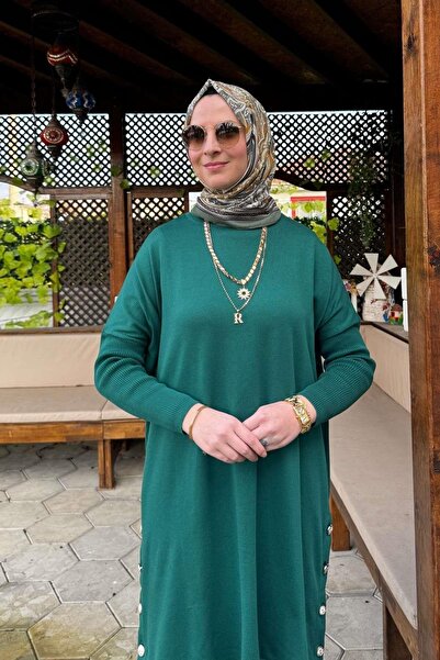 Rabia Şamlı Sevda Knitwear Tunic Emerald