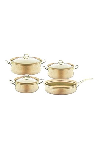 Elen Oms Copper 7-Piece Cookware Pan Set