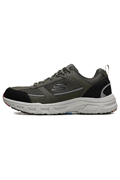 SKECHERS Oak Canyon-verketta Mens Leather Outdoor Shoes Hakiki Deri Erkek Outdoor Yürüyüş Ayakkabısı