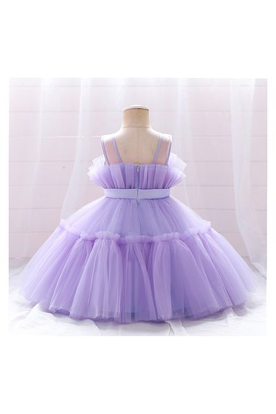 Mark & Mia Mark & Mia Bow Detailing Tulle Party Dress - Purple