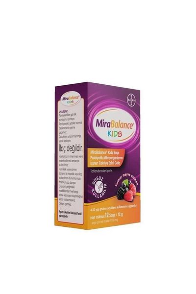 Bayer Mirabalance Kids - Supplement Food Containing 12 Sachets of Ptobiotic Microorganisms