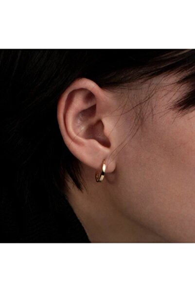 Bylin %100 316 L Cerrahi Çelik Halka Küpe -kalınlık 2,5mm- 1 Çift