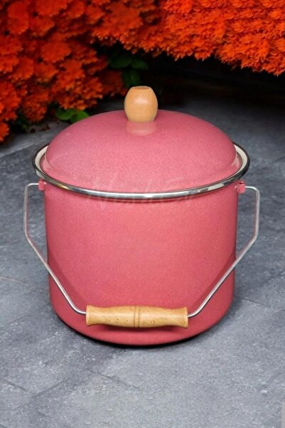 Nishev.com Evini Sev Italian Enameled Yogurt Pot - 20cm 5Lt Red Copper