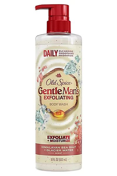 Old Spice Men's Himalayan Sea Salt and Glacier Water 532ml Exfoliating Shower Gel