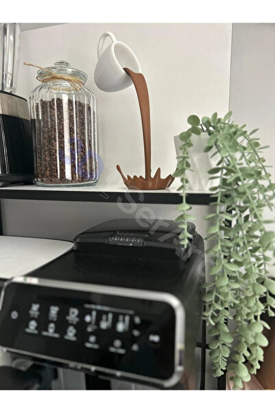 3D SerArt Dekoratif Dökülen Kahve Figürü - Kahve Köşesi - Coffee Corner 20cm