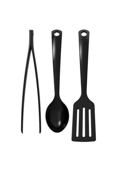 IKEA Tongs Spatula Spoon 3 Piece Serving Set