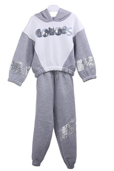 MİMBOKİDS Shiny Sequin Detailed Girl's Tracksuit Set