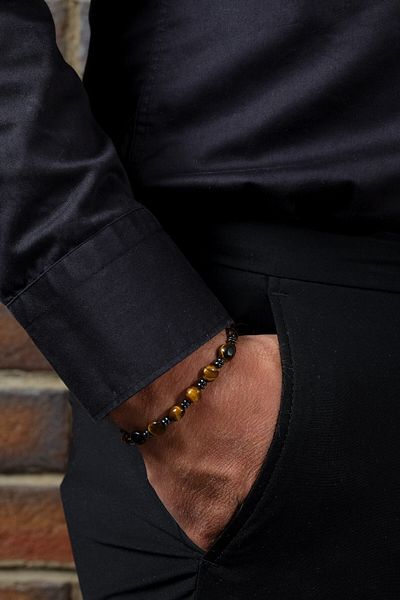 Ssilhoutte Doğaltaş Strong Energy & Balance - Tiger Eye & Hematite Special Design