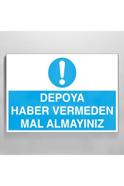 TECHNOPA Do Not Receive Goods Without Informing the Warehouse Warning Sign 20...