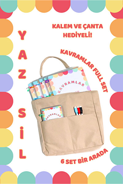 The Grade 2-6 Yaş Yaz-sil Kavramlar Full Set Aktivite Set Etkinlik Seti Eğiti...