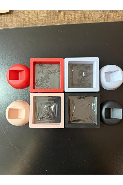 sk maden Şeffaf Strech Aksesuar Kutusu Standlı 12 li paket