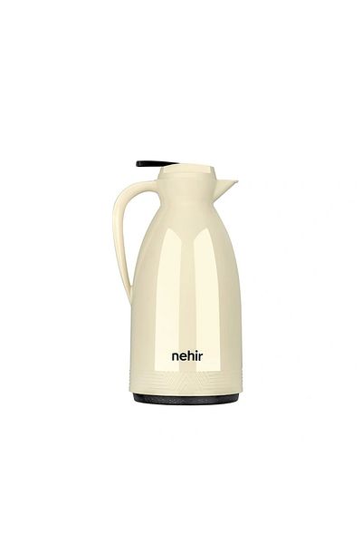 Nehir Feraye Glass Thermos 1.5 Liter Cafe Latte Cream