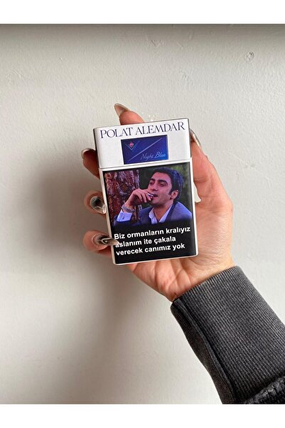 SARANG Blue KV Polat Alemdarr Standart Plastik Sigara Tabakası Kutusu