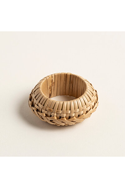 Zsa Zsa Zsu Lotus Bambu Peçete Halkası 6x6x2.5 Cm Natural