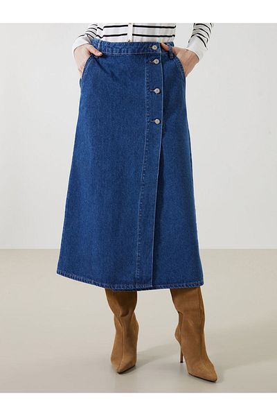 LC Waikiki Fustă Jeans de damă cu ajustare standard