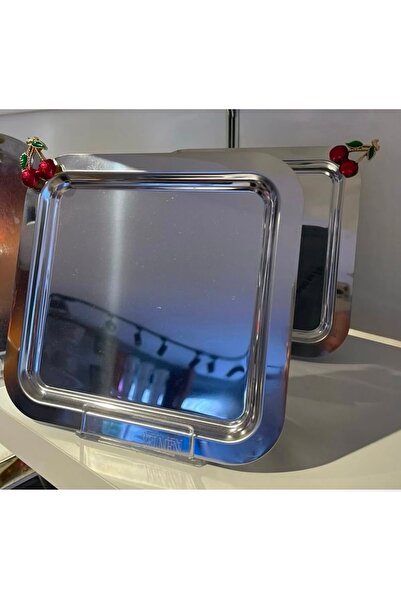 NIDAGE Kiraz Desenli Sunum Tepsisi