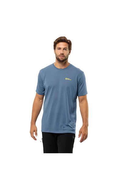 Jack Wolfskin Βονάν Σ | s T Ανδρικό Μπλε T-Shirt Ανδρικό T-shirt 1809951tr