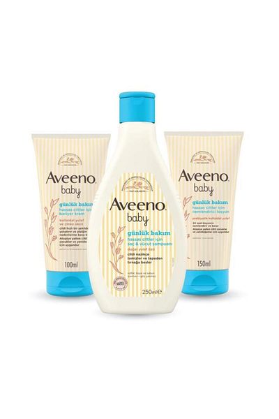 AVEENO Baby Shampoo + Barrier Cream + Lotion