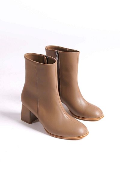 TB Terzi Bey Mink Women's Winter Heeled Boots