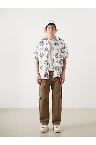 LC Waikiki Regular Fit Short Sleeve Patterned Men's Shirt