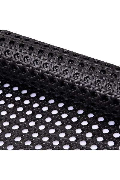 Alvi Pvc (PLASTİK) Siyah Dekoratif Hasır Hazeran 60 * 100 Cm