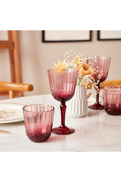 Bella Maison Colore Dried Rose Cutting Glasses 6 Pcs 320 Cc