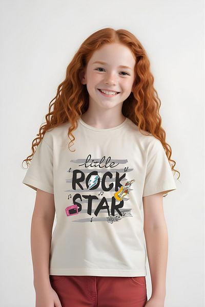 panios kids Κοντομάνικο μπλουζάκι για κορίτσια με στάμπα Little Rock