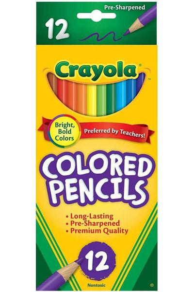 Crayola Colored Pencils Long Pack of 12