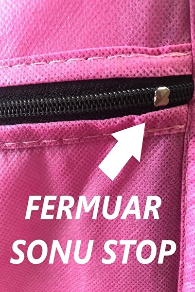 BurakBezDolap Plastik Raflı Çelik Borulu Askılı Bez Dolap Gardırop