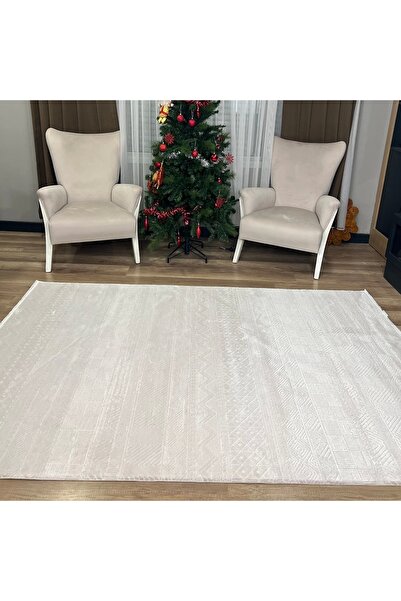 Apex Azur 6521 Bej Modern Makina Halısı