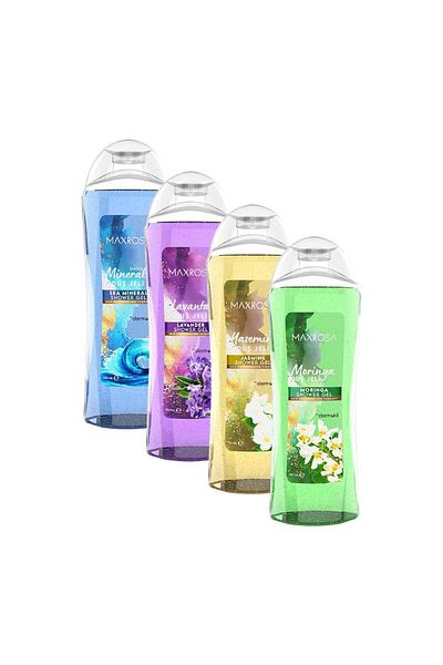 Dermokil Maxrosa Lavender, Jasmine, Sea Mineral & Moringa Shower Gel 750ml Set