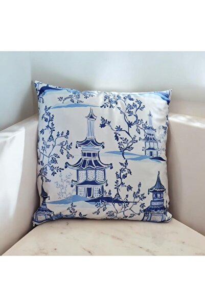 BALAMİR HOME ПОДУШКА, ЧОХОЛ ДЛЯ ПОДУШКИ СИНІЙ СУРРЕАЛЬНИЙ ВЗОРЕЦЬ