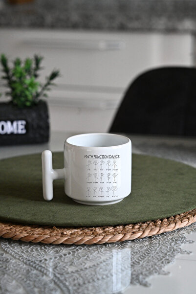 IVART Matematik Formül Dansı Baskılı Porselen Standart  Kupa Bardak-Hediye-öğ...