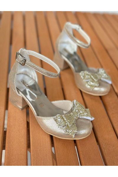 Surpie Shoes Pantofi cu toc pentru copii, pantofi cu toc joase, pantofi de seara pentru copii