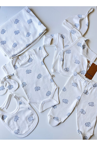 MASALBABY 7 Pieces 100% Cotton Hospital Discharge Set Unisex / Newborn Baby O...