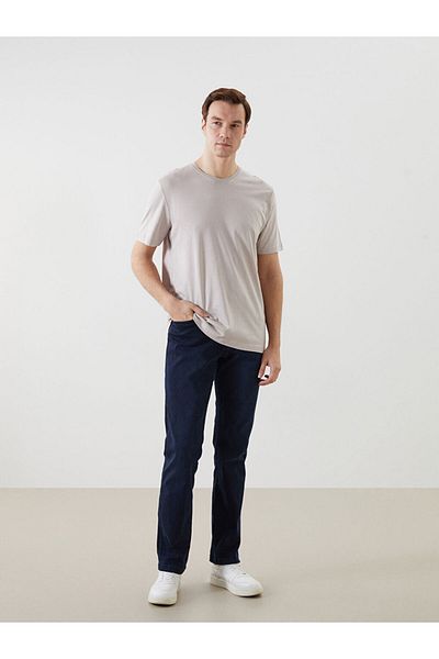 LC Waikiki New Season Crew Neck Combed Cotton Men's T-Shirt - S50841Z8