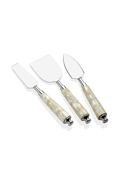 The Mia Pearl Cheese Serving Set 3 Pieces CKB0172
