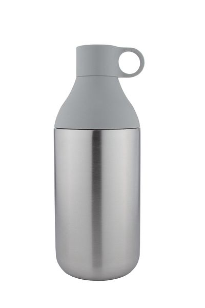 ALSAIF Flask Double Layer Stainless Steel, Size:1 Liter, Colour:grey
