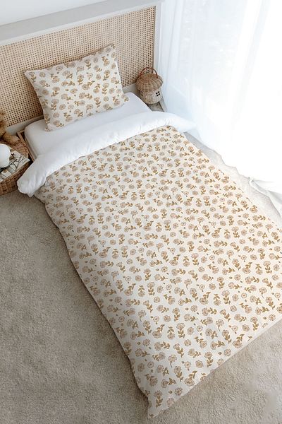 Tuğba Kuğu Single Iconic Series Duvet Cover Set - Tiny Flowers (160X220)