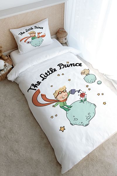 Tuğba Kuğu Single Pure Baby Duvet Cover Set - Little Prince (160X220)
