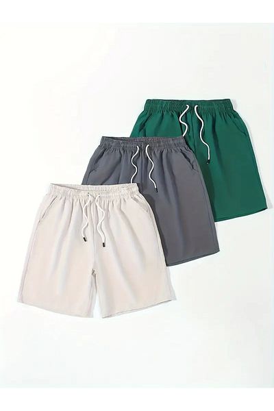 Karatopak 3 Πακέτο Unisex Summer Comfortable Basic σορτς
