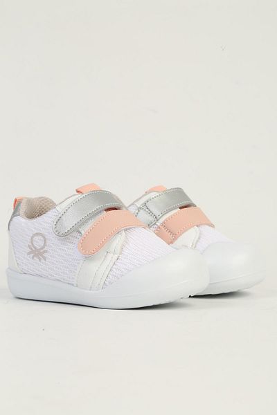 Benetton Pantofi sport pentru copii White Powder BN-1408