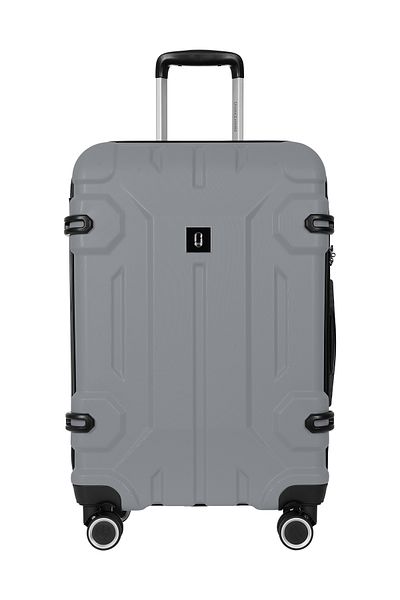 PARAJOHN Expedition ABS Luggage Trolley set 3 Pcs-SILVER
