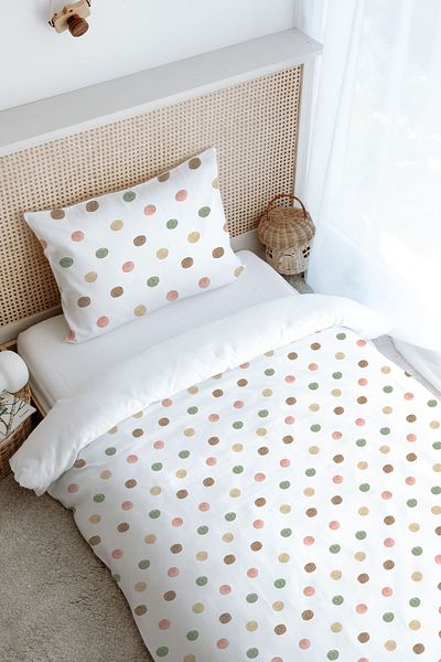Tuğba Kuğu Single Duvet Cover Set (160X220) - Iconic Series - Dots